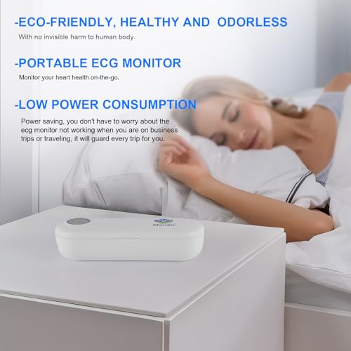 Monerr Portable ECG Monitor | Record and Store One-Lead ECG Signals | Monitor and Display Heart Rate for Home Health Care ...