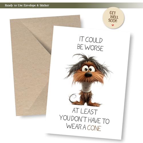 Funny Get Well Card for Women, Get Well Soon Card for Men, Get Better Gifts, Surgery Recovery Gifts, Don't Have to Wear a ...