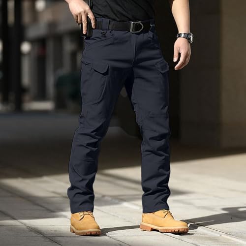 Military Cargo Pants for Men Casual Quick Drying Workout Waterproof Combat Pants Trendy Stretch Lightweight Hiking Trousers