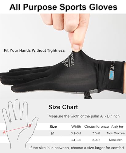 SUJAYU Full Finger UV Protection Gloves - Women & Men, Thin Fishing, Hiking, Cycling, Driving, Gym Gloves