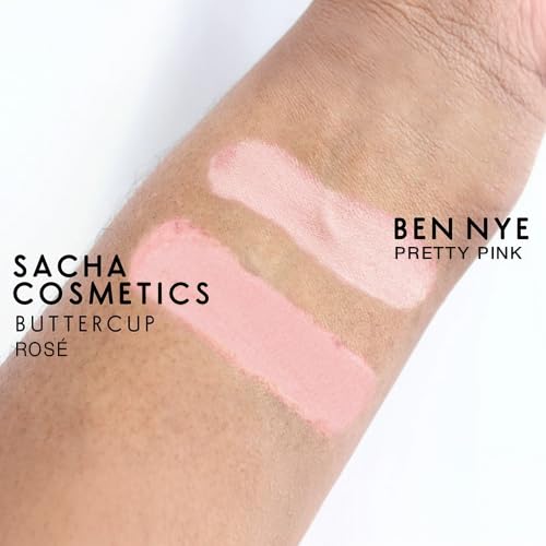 Sacha BUTTERCUP Ros Setting Powder. No Ashy Flashback. Blurs Fine Lines and Pores. Loose, Translucent Face Powder to Set Makeu