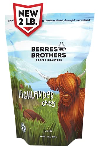 Berres Brothers Highlander Grogg Ground Coffee, 2lb Package, Combination of Caramel, Butterscotch and Hazelnut 2 Pound Medium Ro