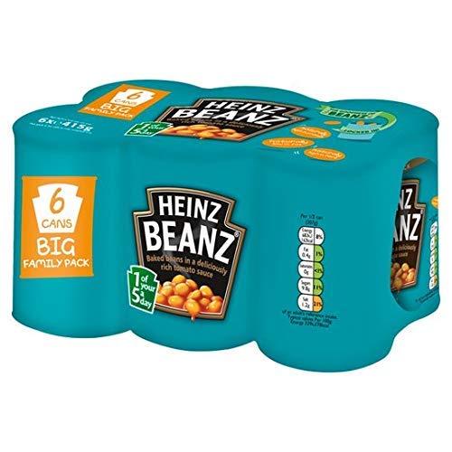 Beans Heinz Beanz In A Rich Tomato Sauce Baked , 14.64 Oz / 415 G, 6 Pack