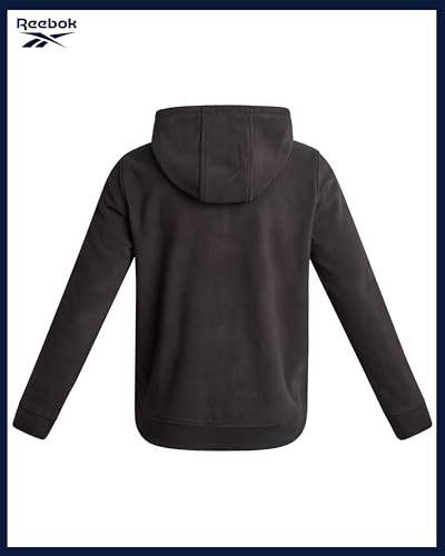 Reebok Mens Fleece Jacket - Lightweight Polar Fleece Zip Up Winter Jackets for Men - Gym Workout Running Outdoor Mens Jacket