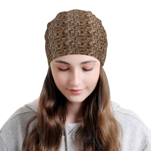 sackhg Wine Cork Print Winter Beanie Hat Men Women Soft Lightweight Thermal Cap for Outdoor Skiing Wear