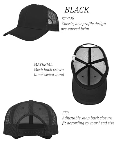 Gelante Mesh Trucker Hat Baseball Cap Structured Front Panel Wholesale LOT 12 Pack