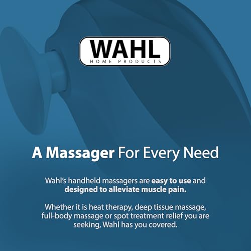 Wahl Soothing Vibration Corded Massager with 4 Attachment Heads, 2 Speed Massage Tool for Pressure & Pain Relief on The Fa...