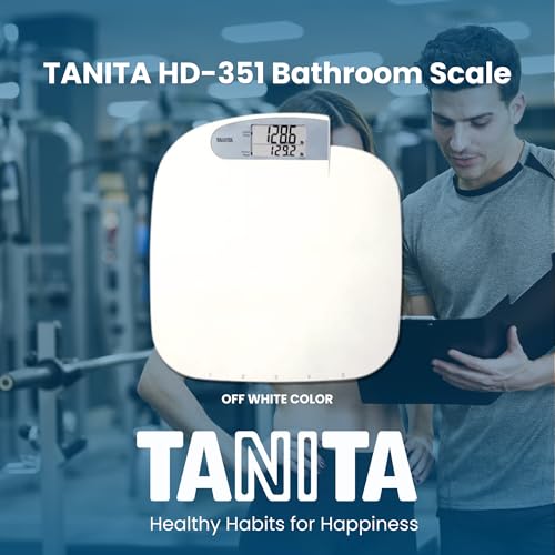 Tanita HD-351 Japan Technology Digital Bathroom Weight Scale- 440 lbs Capacity - Accurate & Precise with 5 Multi-User Conv...