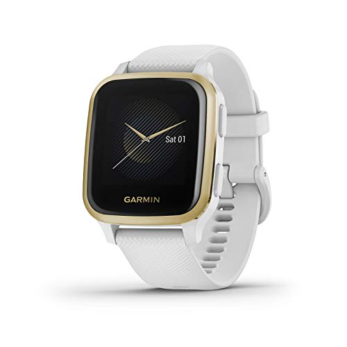 Garmin Venu Sq, 010-02427-01 GPS Smartwatch with Bright Touchscreen Display, Up to 6 Days of Battery Life, Light Gold and ...