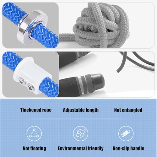 23 FT Long Jump Rope for Kids Adults,Double Dutch Jump Rope,Adjustable Skipping Ropes with High-strength Nylon Braided Rop...