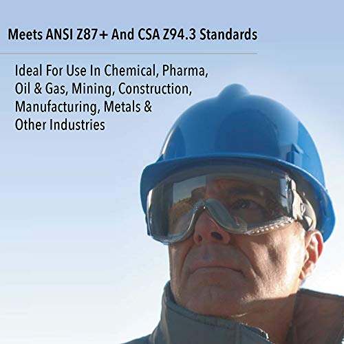 Honeywell Uvex Stealth Safety Goggles with Clear HydroShield Anti-Fog Lens, Grey Body & Neoprene Headband (S3960HS)