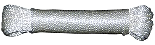 T.W Evans Cordage 44-083 1/4-Inch Solid Braid Nylon Rope 50-Feet Hank