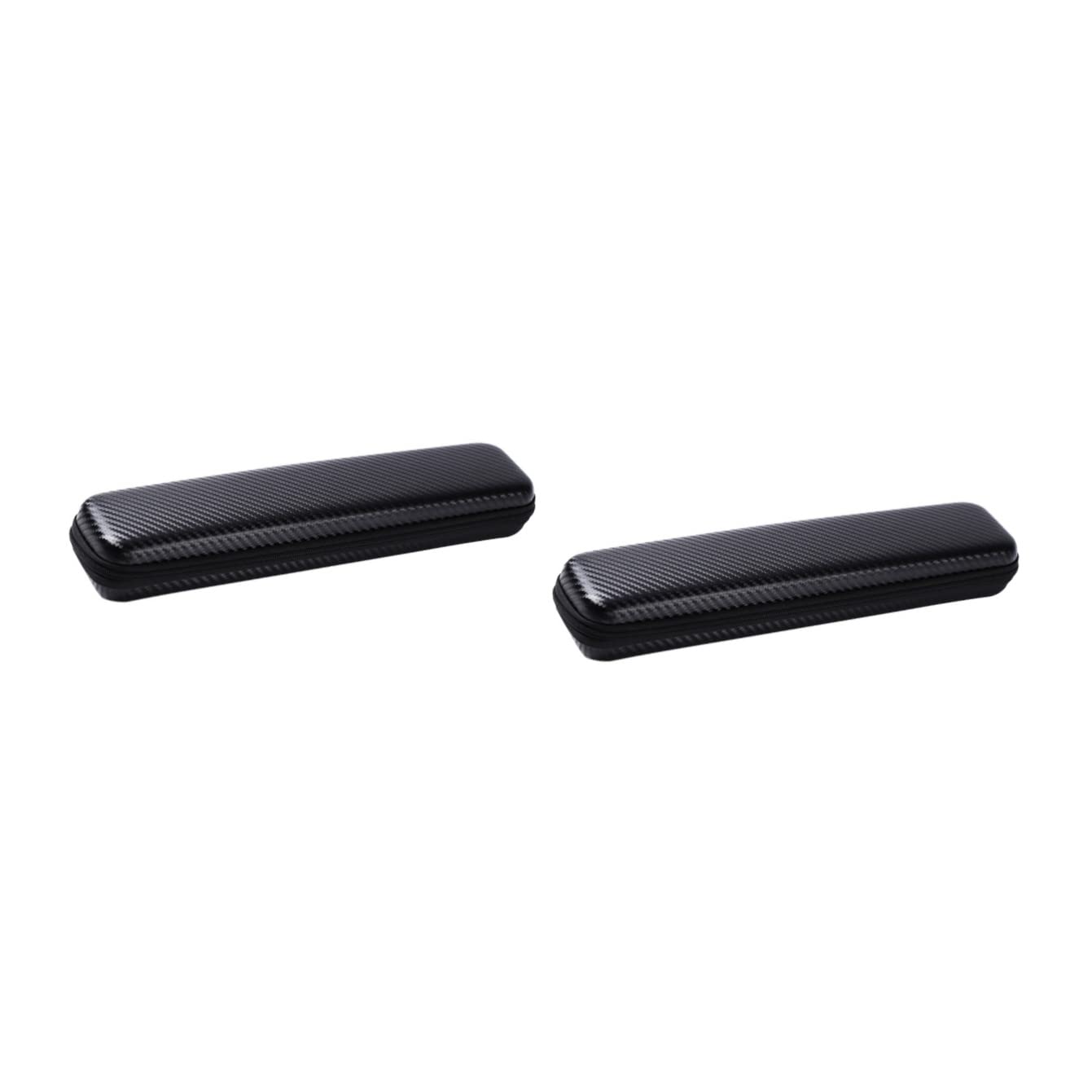 LALAFINA 2 pcs Hairdressing Carry Irons Classic Black Travel Hair Comb Curling Daily Styler Tool Use Cover Brush Pouch Tools Bag