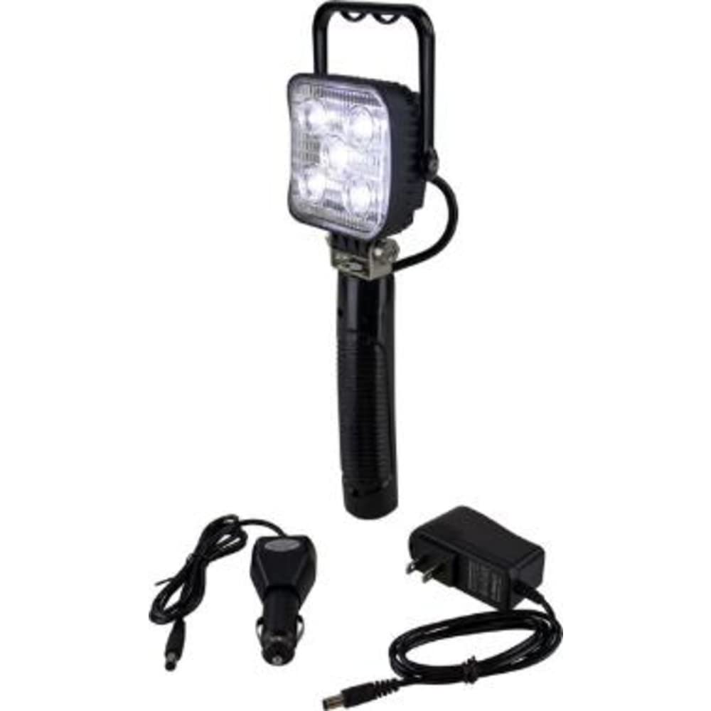 Sea-Dog Led Handheld Flood Light - 1200 Lumens, Rechargeable, Black, Model 405300-3, Durable Plastic Construction