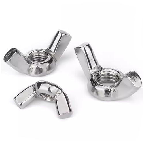1/4"-20 Wing Nuts,Stainless Steel 18-8(304) Wing Nuts, 20Pcs-Pack