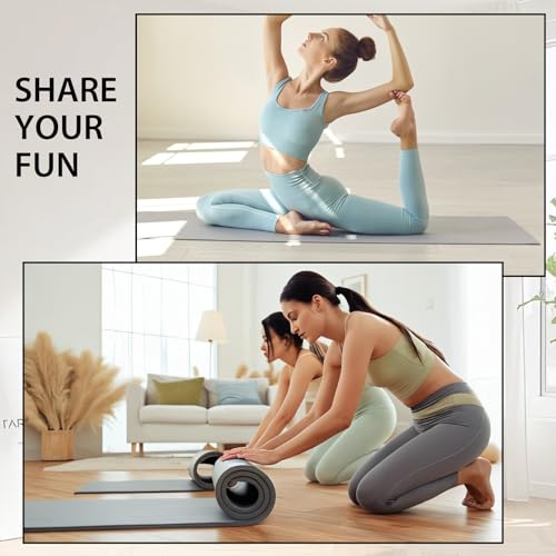 10 Pack Yoga Mats Bulk, 68'' x 24'' x 4mm Thick Yoga Mats for Kids and Adults, Anti-Slip Tear-Resistant Gym Mats Bundle Ex...