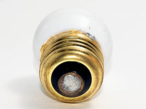Bulbrite 7.5W S11 White Sign Bulb, E26 Base, Warm White, Model 702007, Brass Material