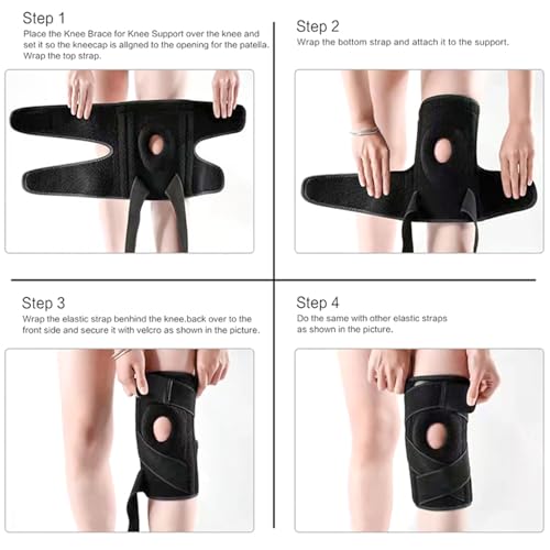 Luwint Kids Youth Neoprene Knee Brace, Open Patella Stabilizer with Adjustable Straps Knee Pads Support for Arthritis, AC...