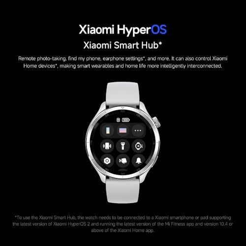XIAOMI Watch S4 Smartwatch with 1.43-inch OLED Display NFC Bluetooth Calls Gesture Control 150+ Sports Modes 15-Day Batter...