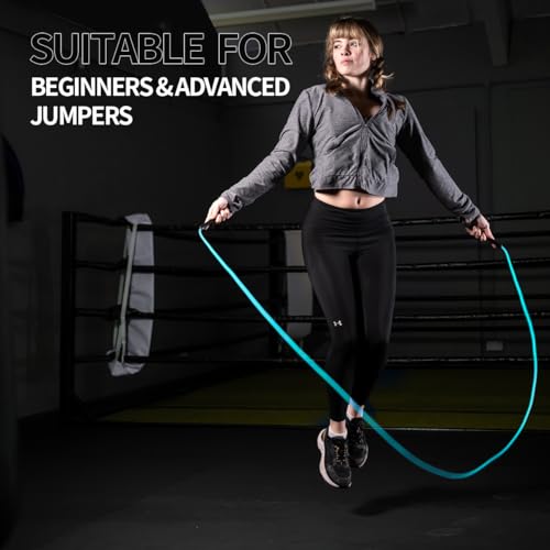 Hererope 6MM PVC Jump Rope for Men & Women Fitness, Speed, Tricks, Cardio Training, Boxing Jump Rope with Unbreakable Hand...