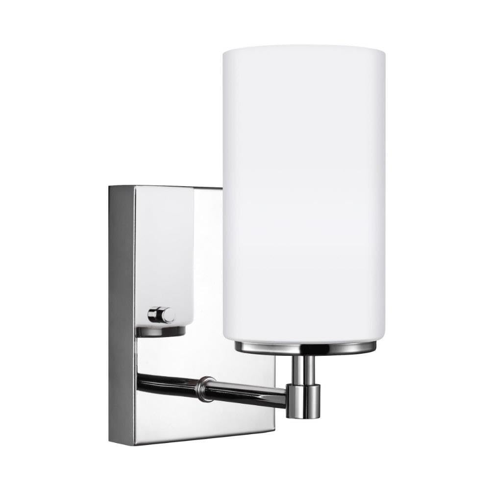 Sea Gull Lighting Alturas One Light Wall Sconce Chrome Alloy Steel Model 4124601En3-05