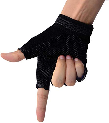 Kids Cycling Gloves for Girls Boys Youth Half Finger Sports Gloves Mittens Sun UV protection Gloves Breathable Non-slip Ge...