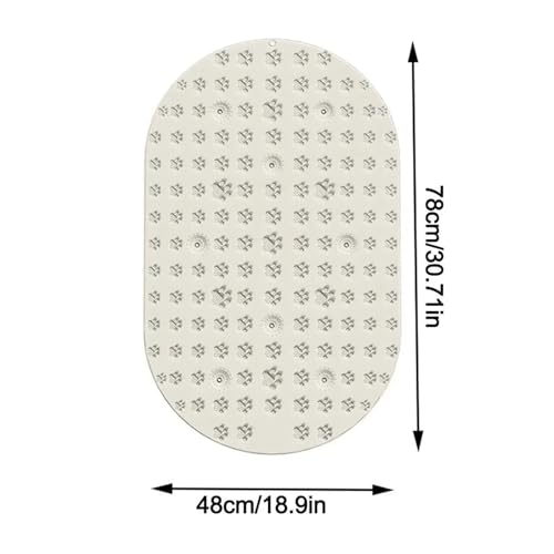 Qing Shuo shop Soft Silicone Foot Pressure Board - 48x78cm Acupressure Mat for Foot Massage & Training(Gray)