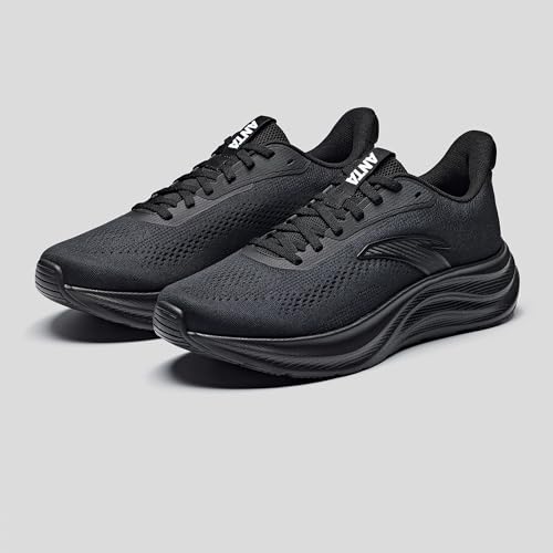 ANTA Men’s Running Shoes, Lightweight Cushioned Breathable Sneakers, Comfortable Trainers with Slip Resistant Outsole for ...
