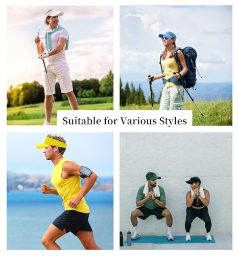 MDSTYLE Visor Hat for Men & Women Sun Visor Cap for Sports Tennis Golf Running Beach Outdoor Caps Hats Visors Sunvisors