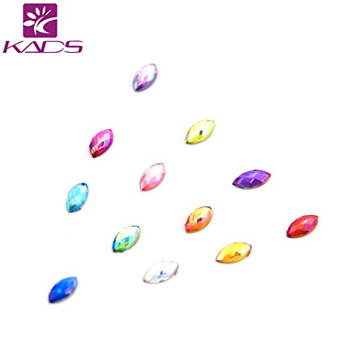 KADS AB 120PCS Nail Art Rhinestones Glitters Acrylic Tips Manicure Decoration for Nail Rhinestones