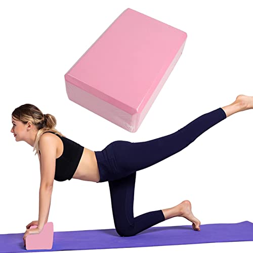 Doefo Yoga Blocks 2 Pack, Non-Slip EVA Foam Yoga Block, Pilates Block, Workout Blocks for Stretching, Meditation, Stable H...