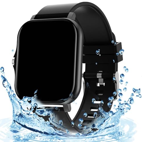 Smart Watch with Text & Call, Smartwatch for iOS Android Compatible, 1.7" HD Touchscreen Fitness Track, IP68 Waterproof, S...