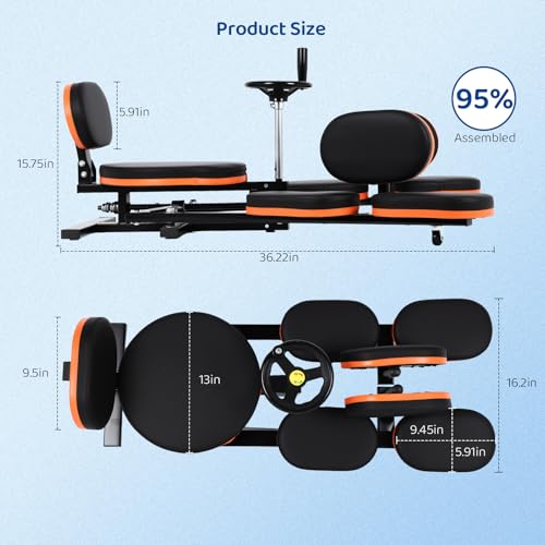 Olenyer Leg Stretcher,220lbs Heavy Leg Stretch Machine,200° Adjustable Split Machine for Ballet,Home Gym Leg Stretching Tr...