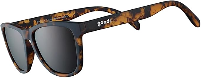 goodr Bosley's Basset Hound Dreams Polarized Sunglasses, Medium Sized (OG), Brown Translucent Frames with Brown Non-Reflec...