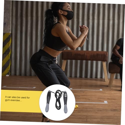 MUSISALY Smart Counting Jump Rope for Adults Steel Wire Skipping Rope with Digital Counter for Fitness Training and Weight...