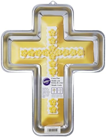 Wilton Cross Cake Pan, Silver, Aluminum