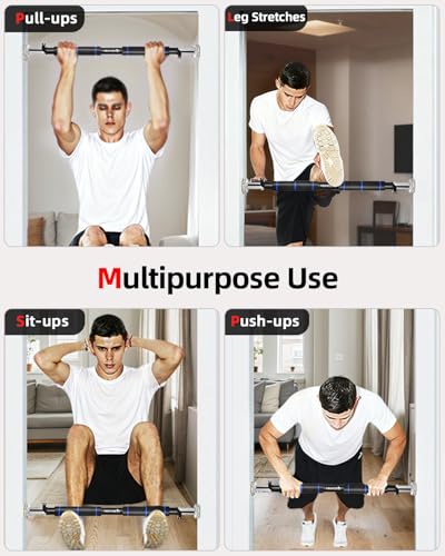 Abahub Doorway Pull-Up Bar with Safety Lock, Home Use Heavy-Duty Door Frame Pull-Up Bar for Upper Body Workout, Adjustable...
