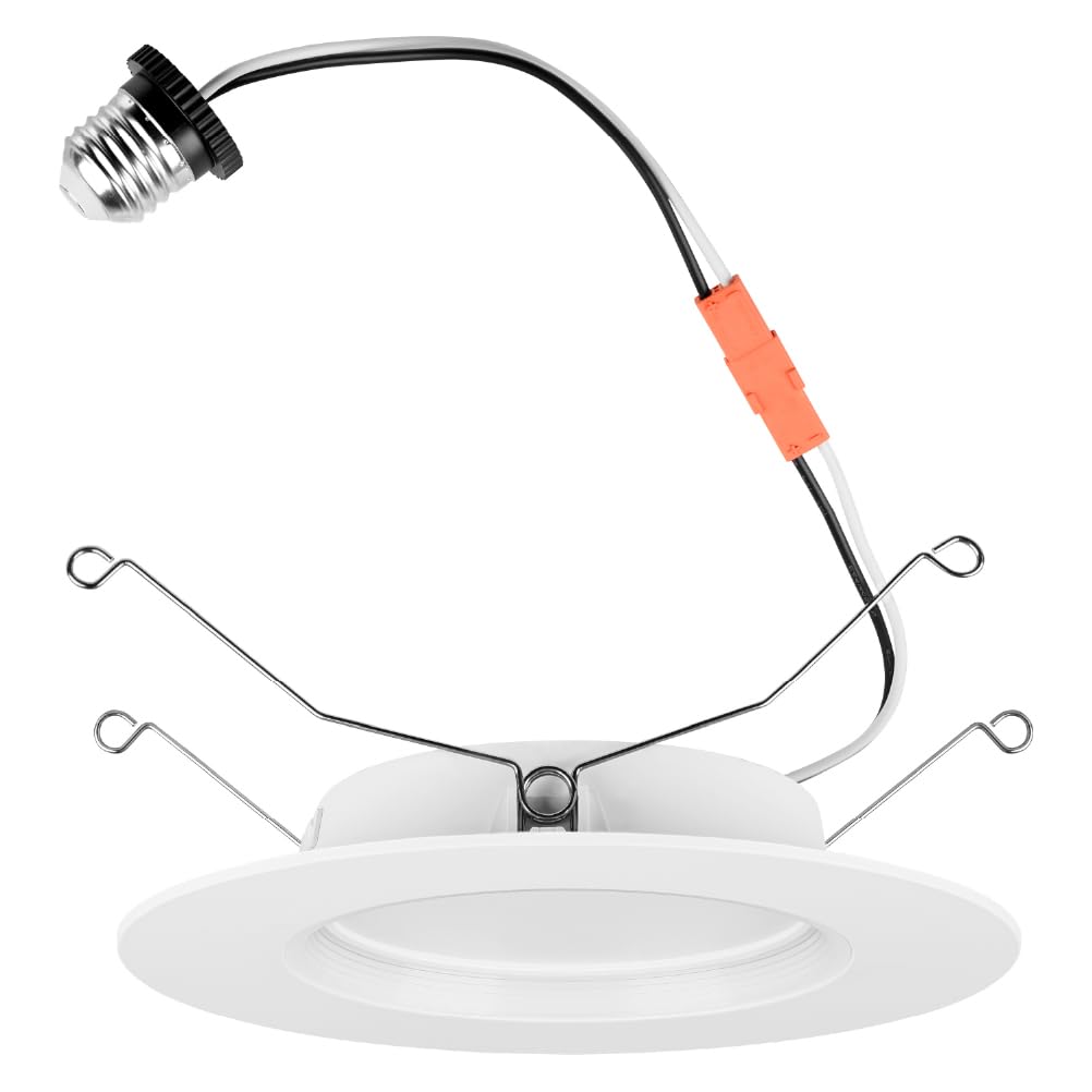 LEDVANCE 5/6 Night Ring Retrofit Downlight, 12W, Recessed Lighting with 5 CCT (2700K/3000K/3500K/4000K/5000K), 1000 LMS, 90 CRI,