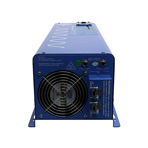Aims Picoglf40W12V240Vs 4000 W / 12000 W Peak Pure Sine Inverter Charger 12Vdc 240Vac Input To 120/240 Vac Backup Power