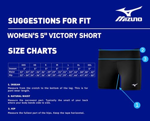 Mizuno Womens Women's Victory 5" Inseam Volleyball Shorts