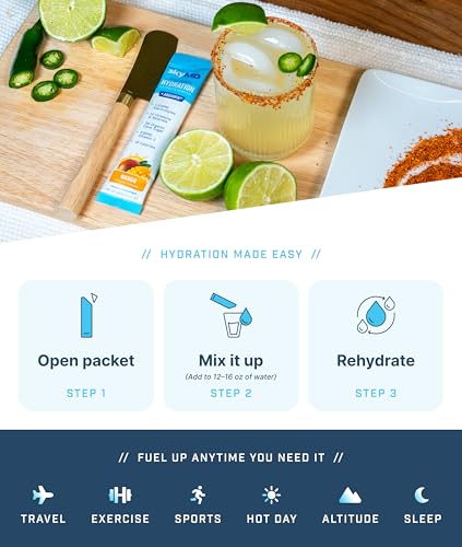 skyMD Daily Hydration | Electrolytes Powder Packets | Low Sugar, 10 Calories | 12 Vitamins & Minerals, Sodium | Drink Mix ...