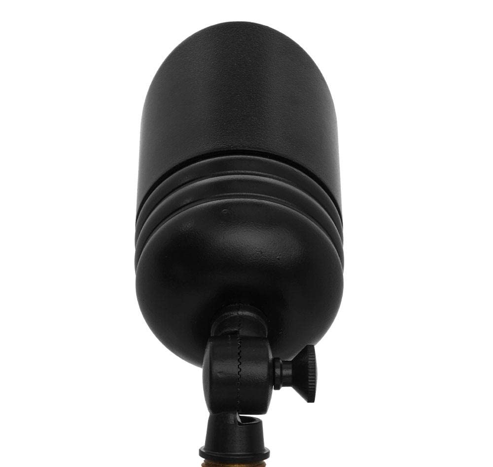 VOLT 12V Brass Outdoor Spotlights - 20-Pack with 5W LED Bulbs, Black, Ground Stakes