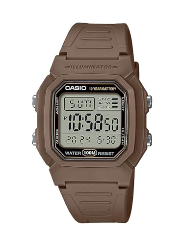Casio W800HG Series | Men’s Digital Watch | 100 Meter Water Resistance | Multi Function Alarm | 100 SEC Stopwatch | Auto C...