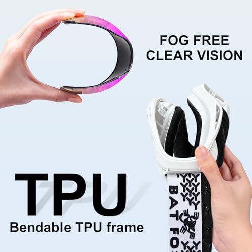 BATFOX Dirt Bike ATV Goggles Motorcycle Gear Riding Motocross Dirtbike 4-Wheeler MX DH Accessories Goggles Glasses for Men...