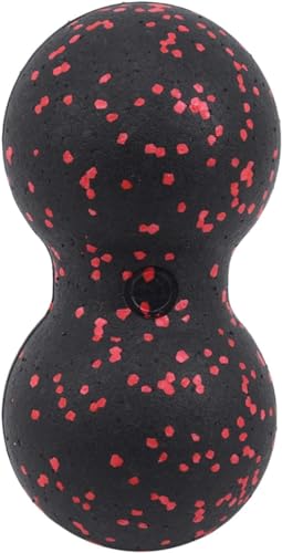 Risprsulen Black Peanut Massage Ball Double Lacrosse Massage Ball for Physical Therapy, Massage Tools and Equipment, Muscl...