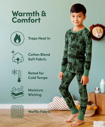 Fruit of the Loom boys Premium Thermal Waffle Underwear Set