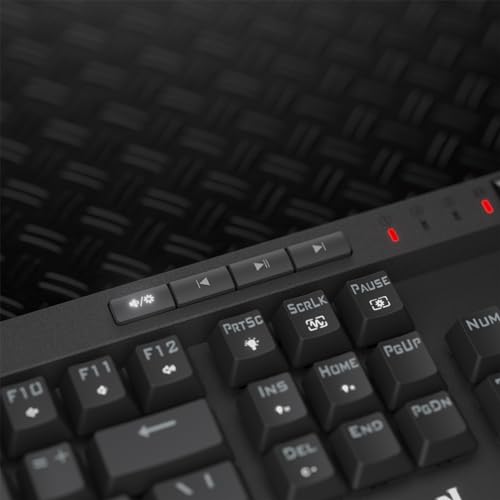 Redragon K580 PRO Wireless RGB Gaming Keyboard, 3-Modes 104 Keys Mechanical Keyboard w/Hot-Swap Socket, Dedicated Media Co...