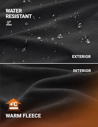 CRZ YOGA Fleece Lined Athletic Pants for Women 30" - Water Resistance Thermal Casual Work Winter Outdoor Joggers Warm