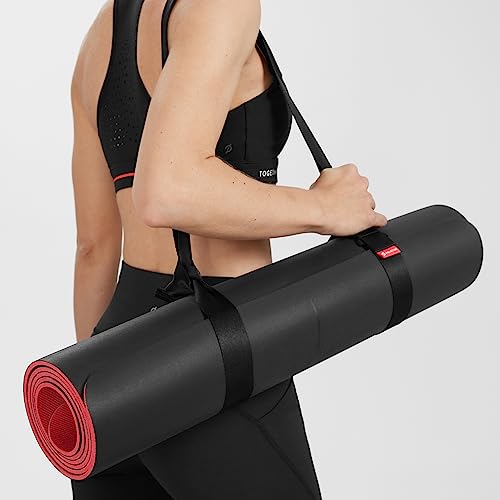 Peloton Yoga Strap | 6 ft. Adjustable and Durable Nylon Strap with Corrosion Resistant Zinc Alloy Rings for Stretching, Pi...