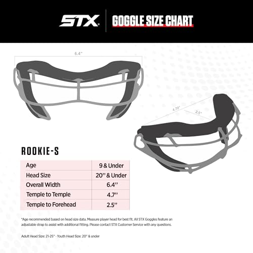 STX Lacrosse Rookie-S Youth Goggle